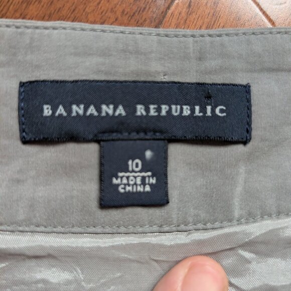 Banana Republic Skirt Size 10 Greyish Green business casual earthy - Picture 4 of 5